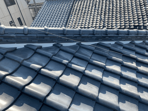 施工後：美しく積み直された棟